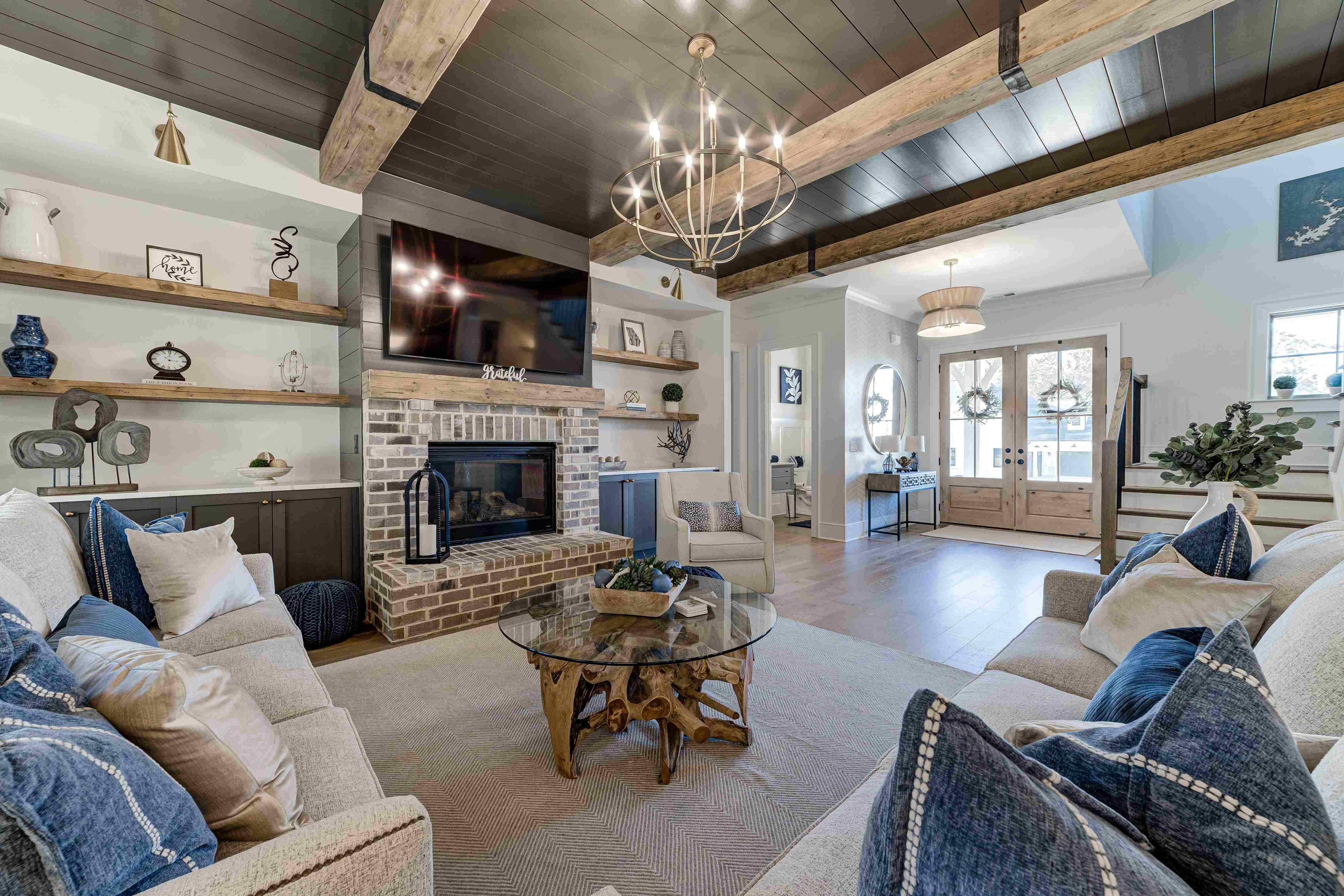 Custom Home Build Living Room Canton Georgia
