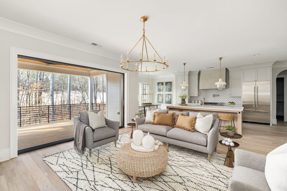 Modern New Home Build Living Room in Acworth GA